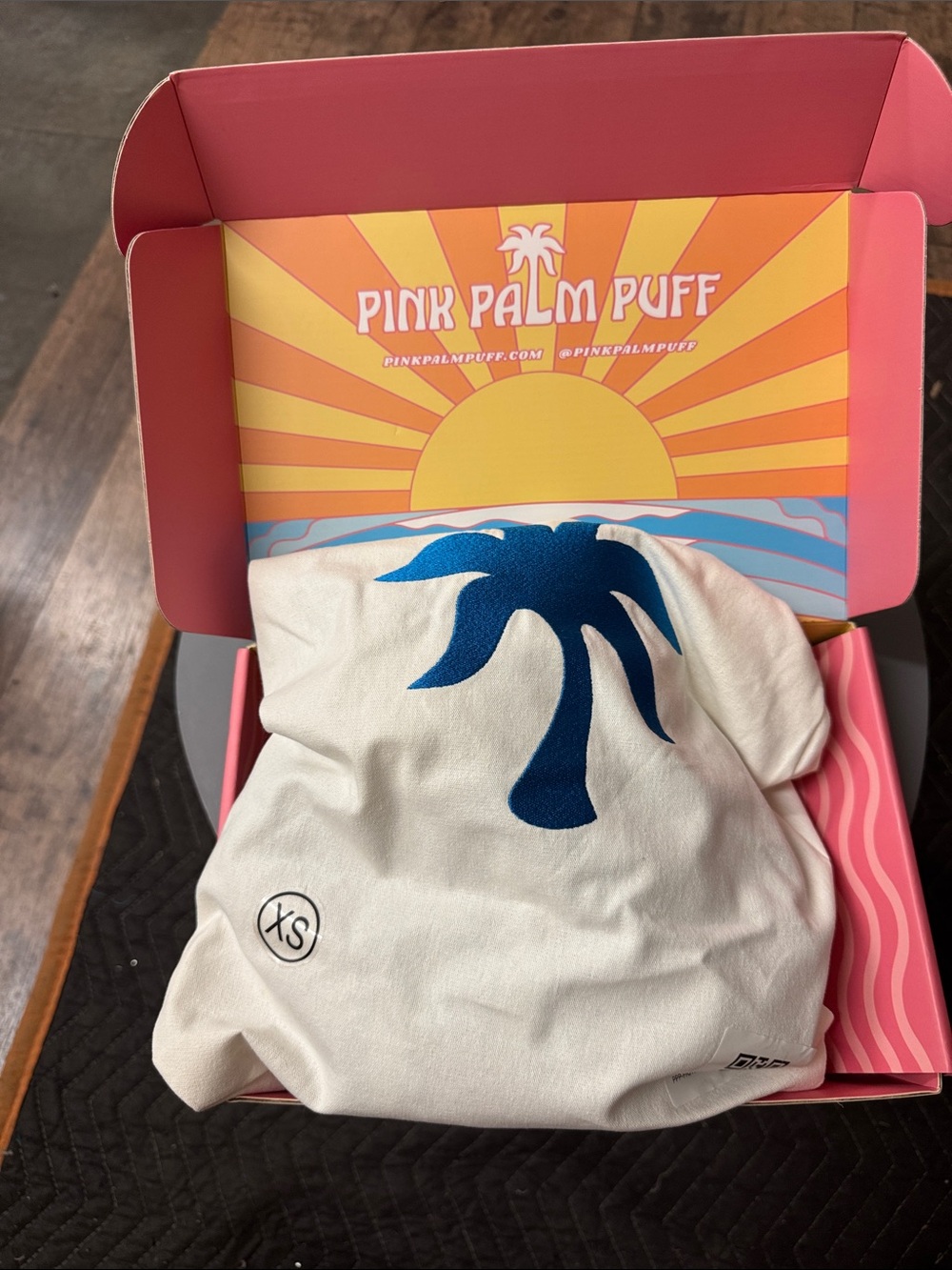 Pink Palm Puff pajamas size XSmall - Picture 10 of 13